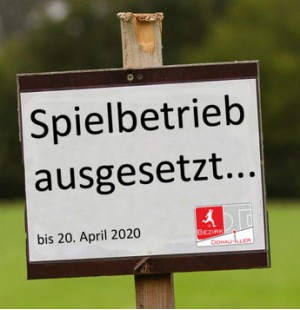 Spielbetrieb ausgesetzt